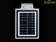 Dahili 5W 550lm All In One Solar LED Sokak Lambası / PIR Sensörü